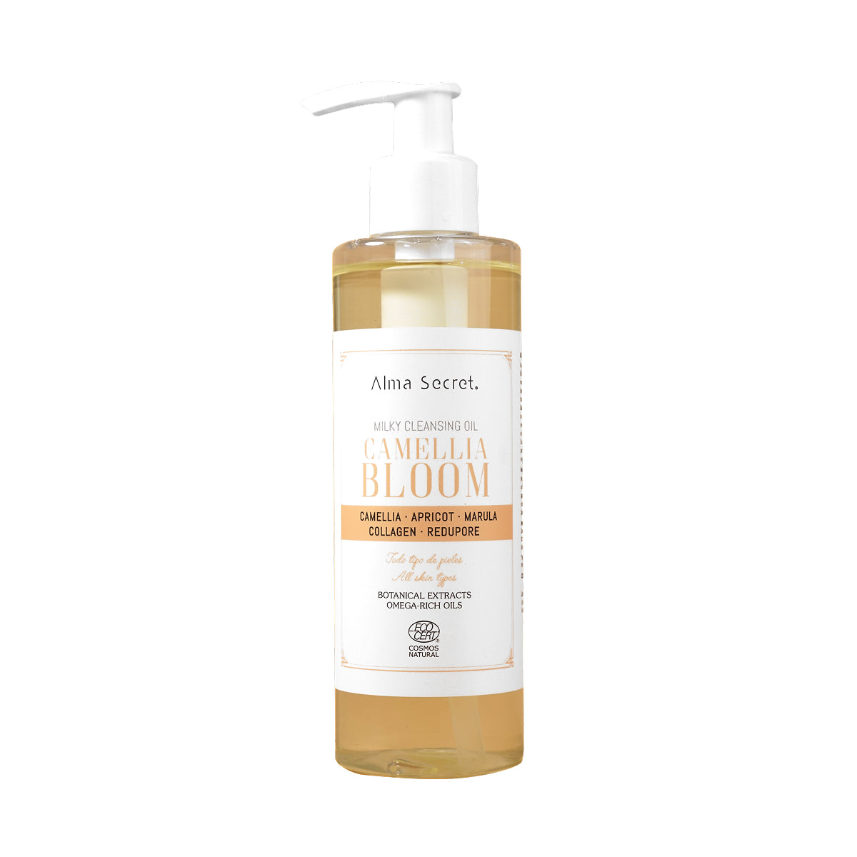 Aceite desmaquillante facial Camellia Bloom con aceite de camelia y escualano para limpiar e hidratar la piel - Frontal